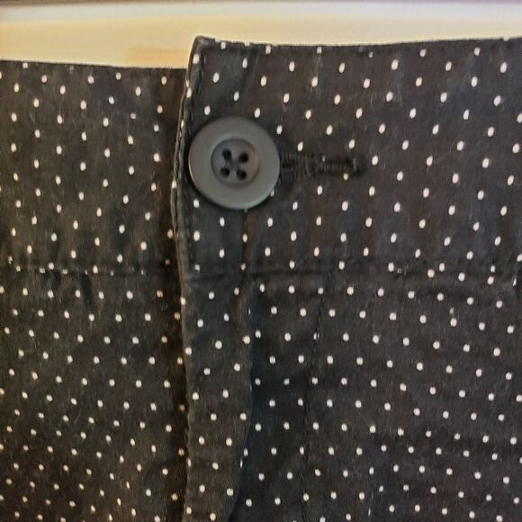 A.N.A BLACK AND WHITE POLKA DOT SHORTS SIZE 16 - Picture 3 of 5